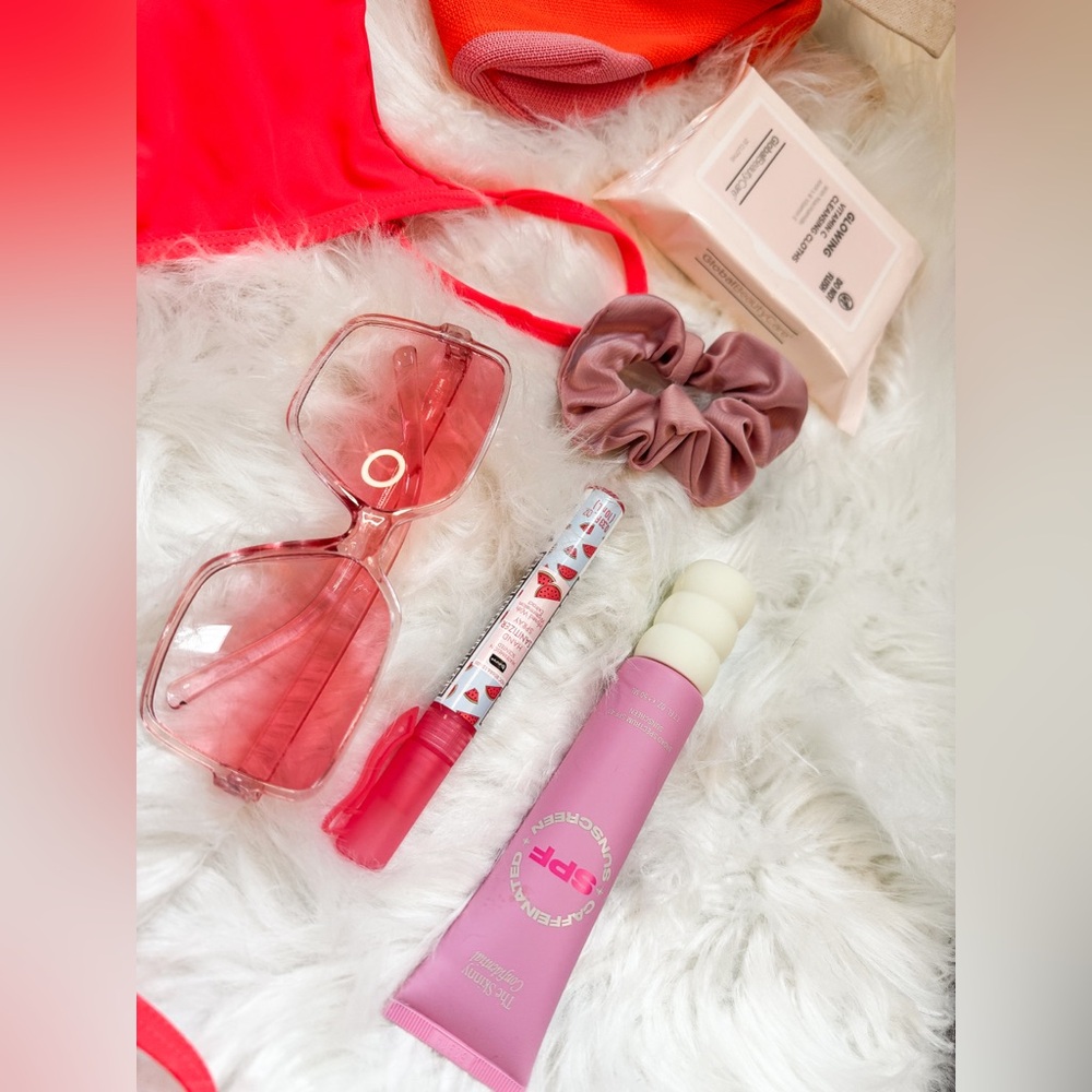 Hot Mom Pink Coral Beach Bundle 🌊 Swimsuit + Tote + Summer Gift Set Size Medium - Picture 4 of 16
